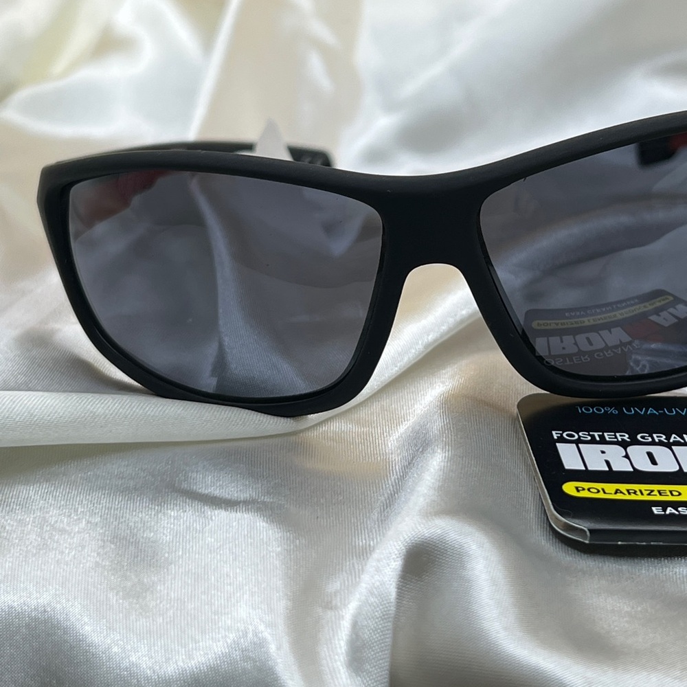 Foster Grant Ironman Black Sunglasses